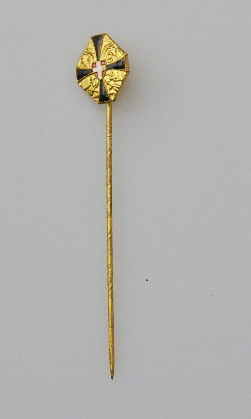 ÖSTERREICH 1WK KUK PATRIOTISCHES ABZEICHEN SCHWARZES KREUZ AUF DEM FELDE DER EHRE 1914 MINIATUR !!