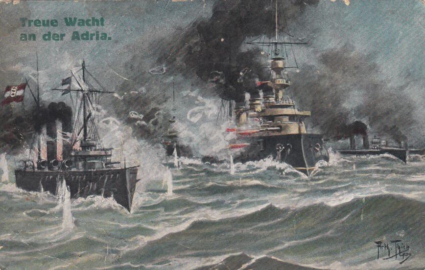 KUK PATRIOTISCHE AK KRIEGSMARINE TREUE WACHT AN DER ADRIA