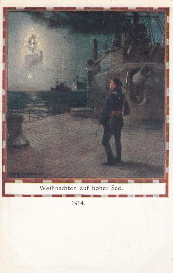 KUK PATRIOTISCHE AK KRIEGSMARINE WEIHNACHTEN AUF HOHER SEE
