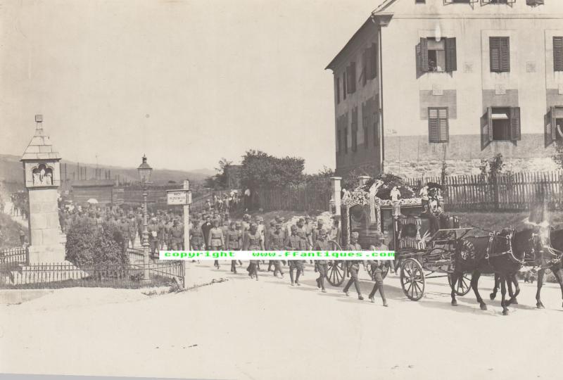 KUK LUFTFAHRTRUPPE FELDPILOT FLIK 16 BEGRÄBNIS OBLT v ROHRER VILLACH 1917