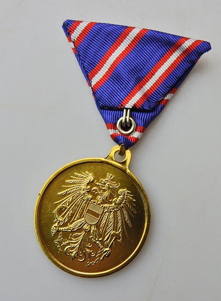 BUNDESHEER ÖBH WEHRDIENSTMEDAILLE IN GOLD
